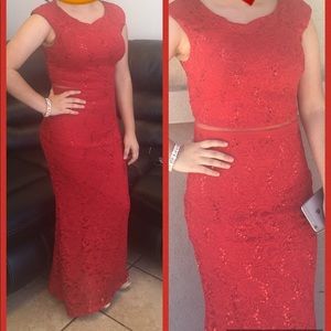 Red prom dress